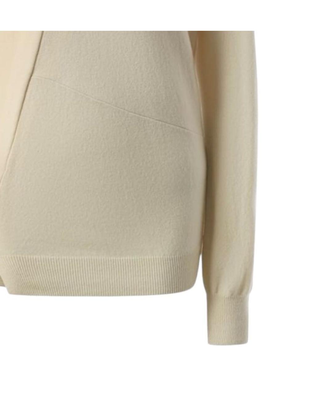 CELINE Бежевый шерстяной джемпер / свитер, фото 2