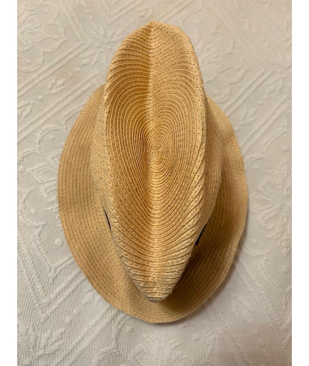 GUCCI Бежевая соломенная шляпа, фото 3