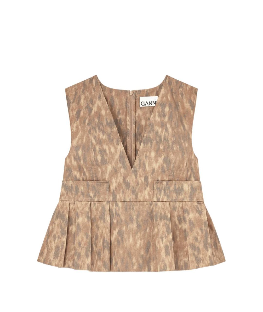 GANNI Мульти хлопковая майка, фото 1