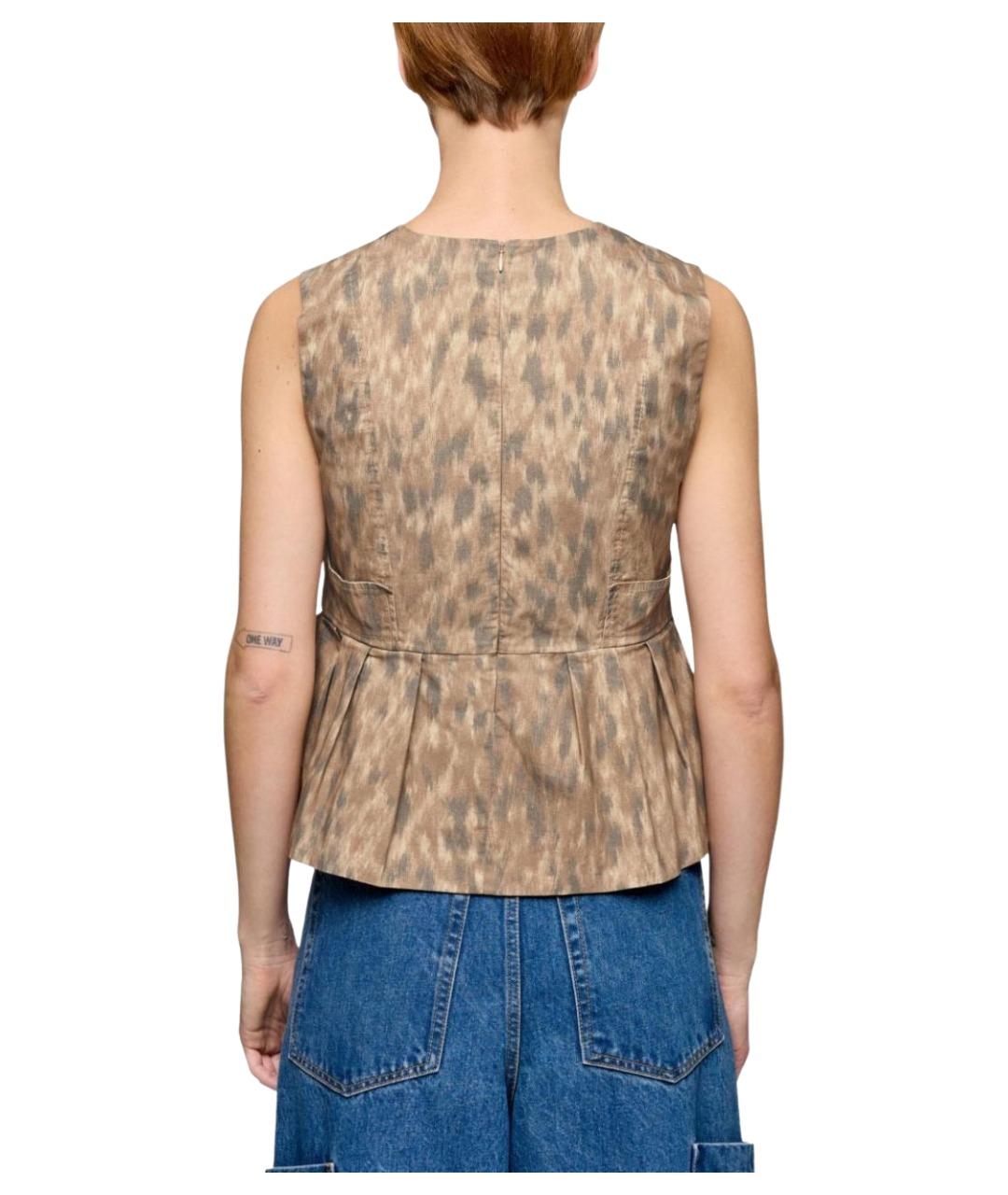 GANNI Мульти хлопковая майка, фото 2