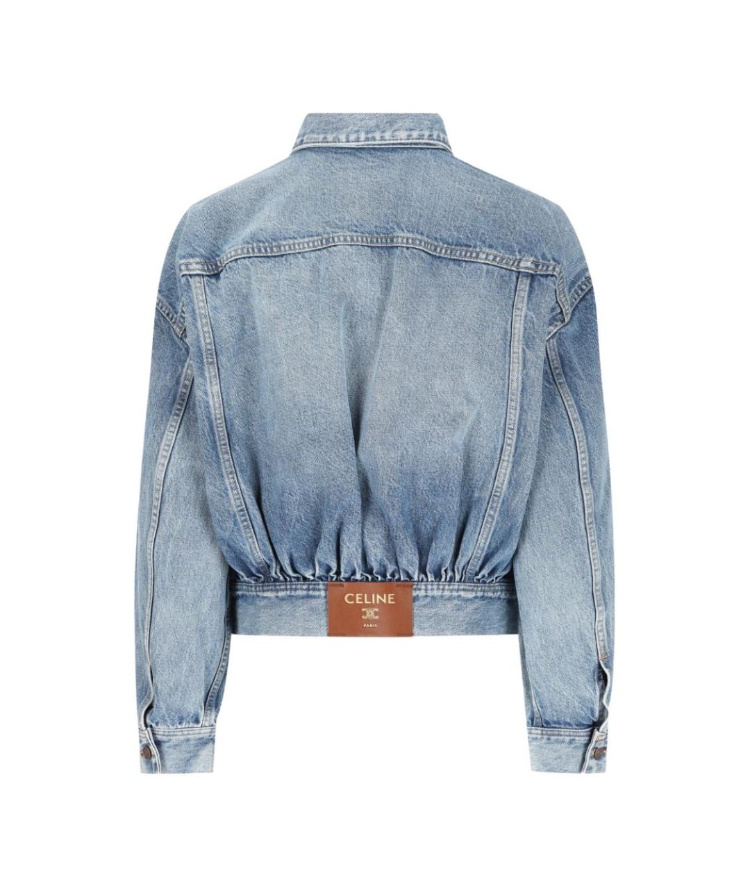 CELINE Синяя хлопковая куртка, фото 3