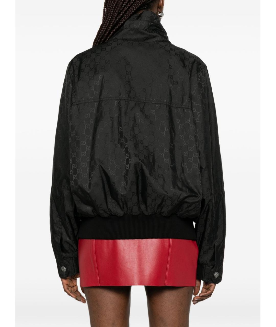 GUCCI Черная полиамидовая куртка, фото 3