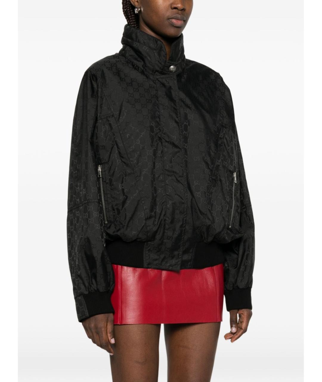 GUCCI Черная полиамидовая куртка, фото 5