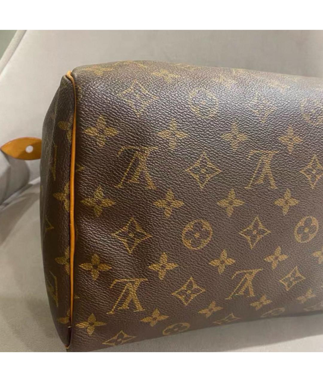 LOUIS VUITTON Коричневая сумка с короткими ручками, фото 4