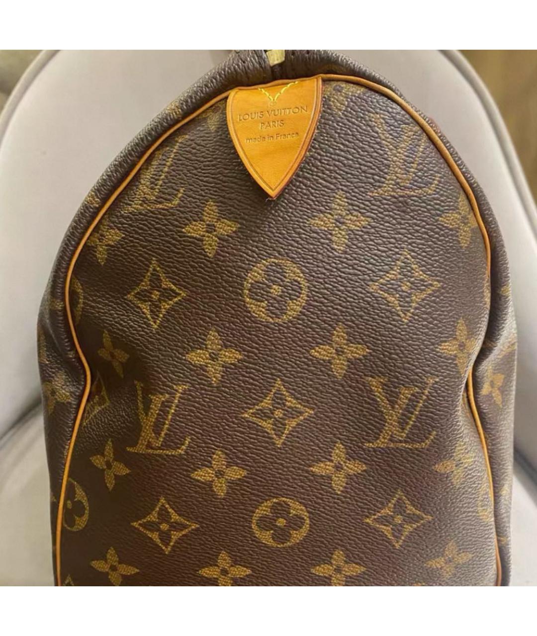 LOUIS VUITTON Коричневая сумка с короткими ручками, фото 2