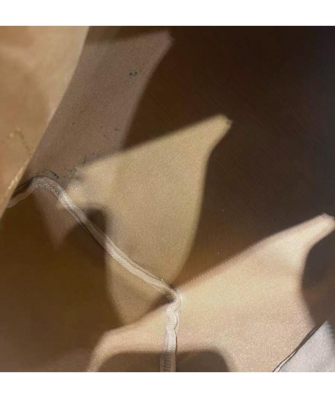 LOUIS VUITTON Коричневая сумка с короткими ручками, фото 6