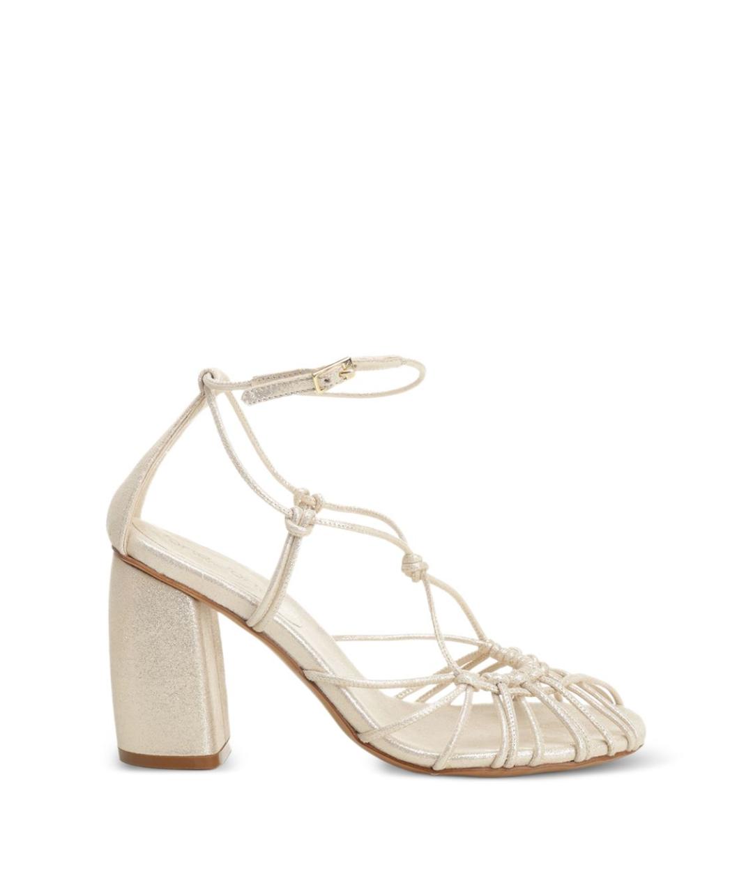 FORTE FORTE Серые кожаные босоножки, фото 1