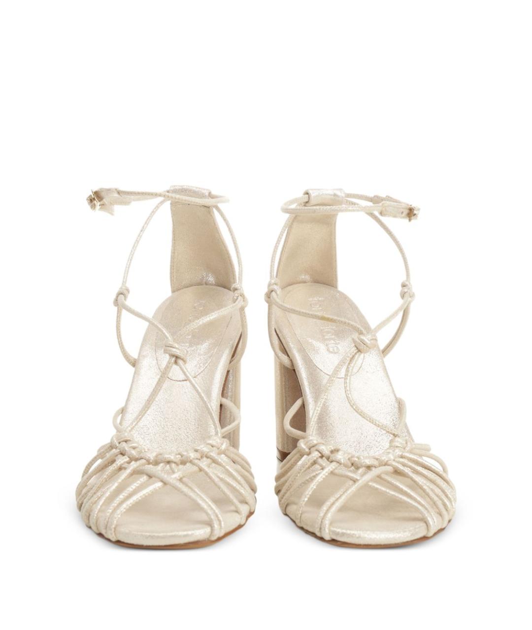 FORTE FORTE Серые кожаные босоножки, фото 5