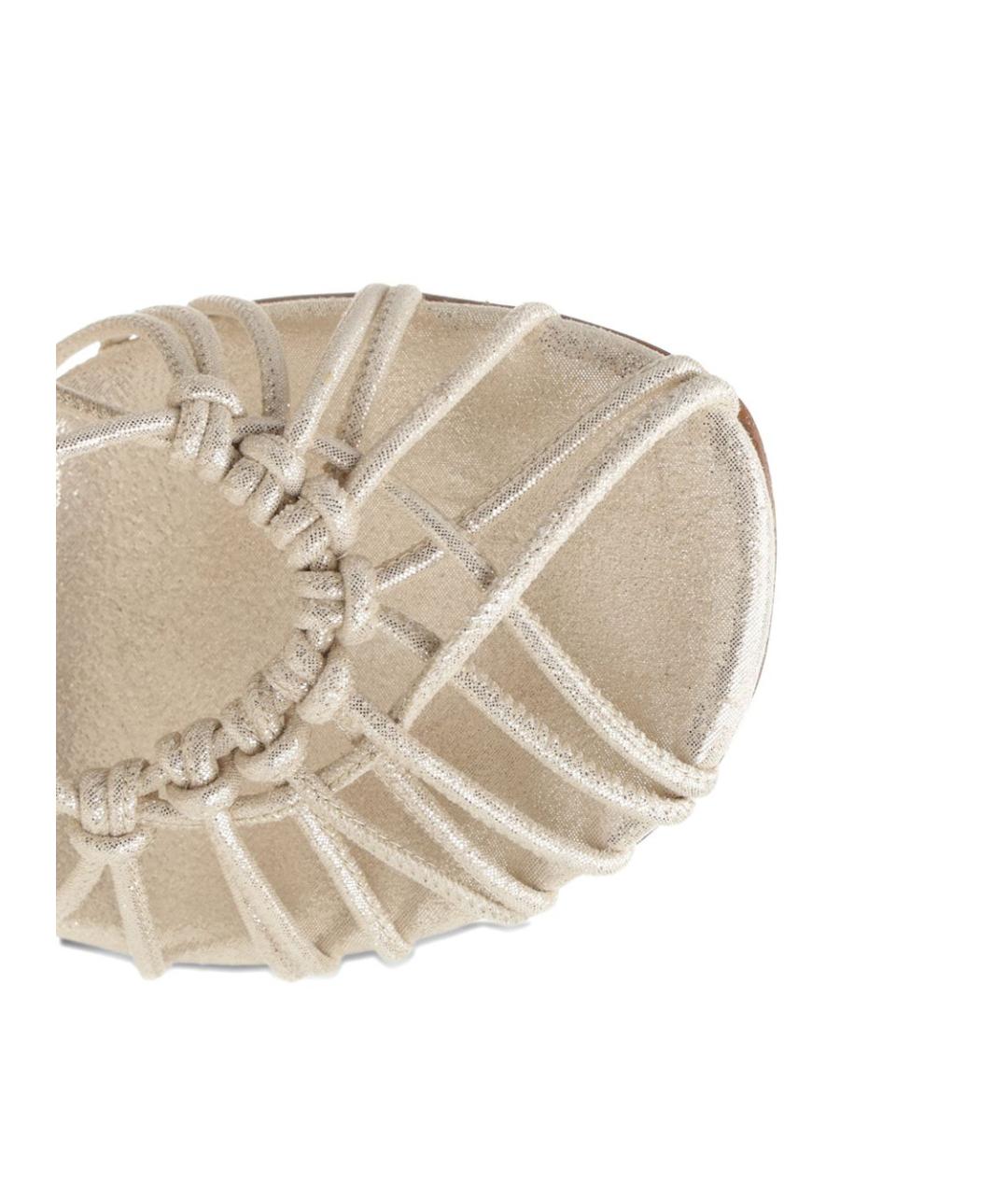 FORTE FORTE Серые кожаные босоножки, фото 2