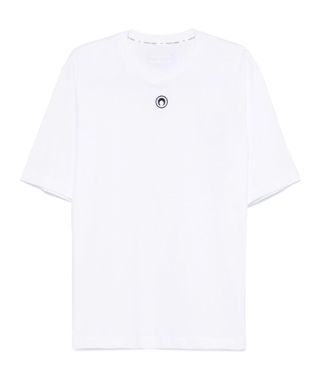 MARINE SERRE Белая хлопковая футболка, фото 1