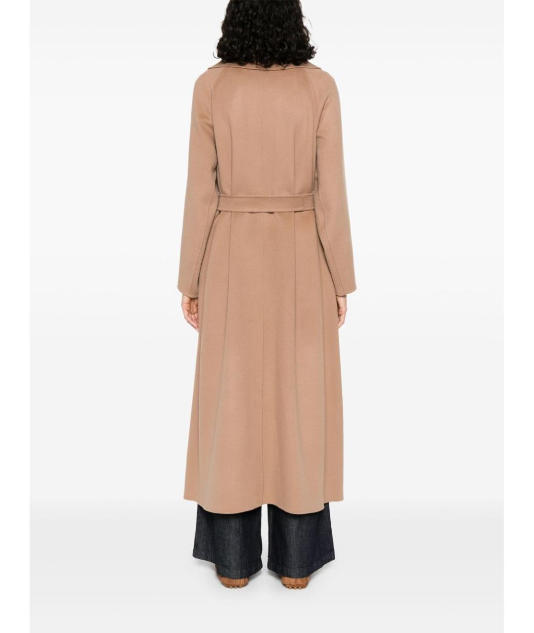 'S MAX MARA Бежевое шерстяное пальто, фото 5