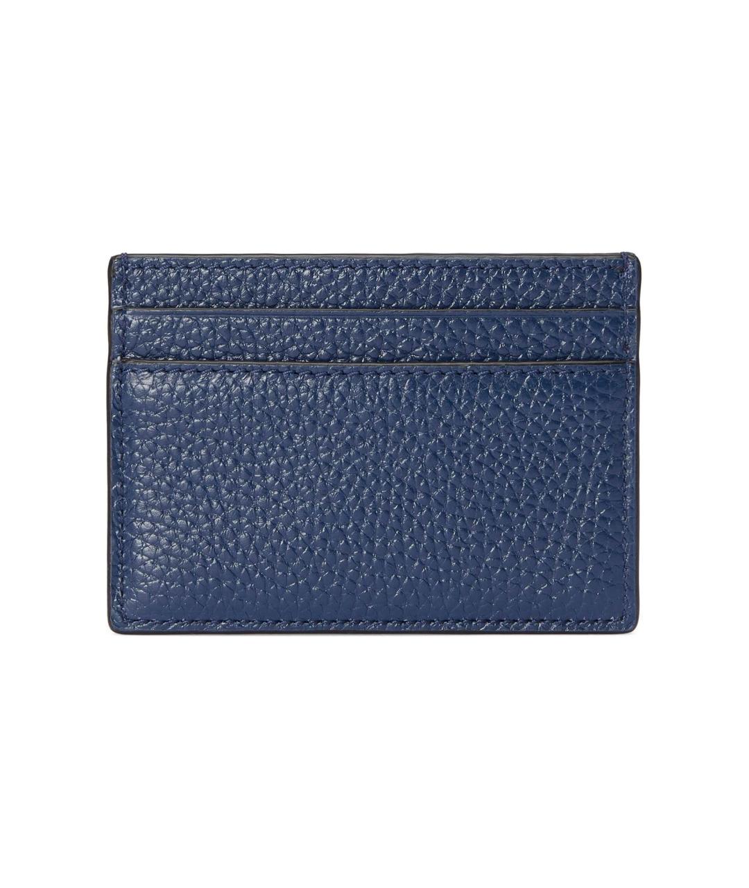 GUCCI Синий кожаный кардхолдер, фото 3