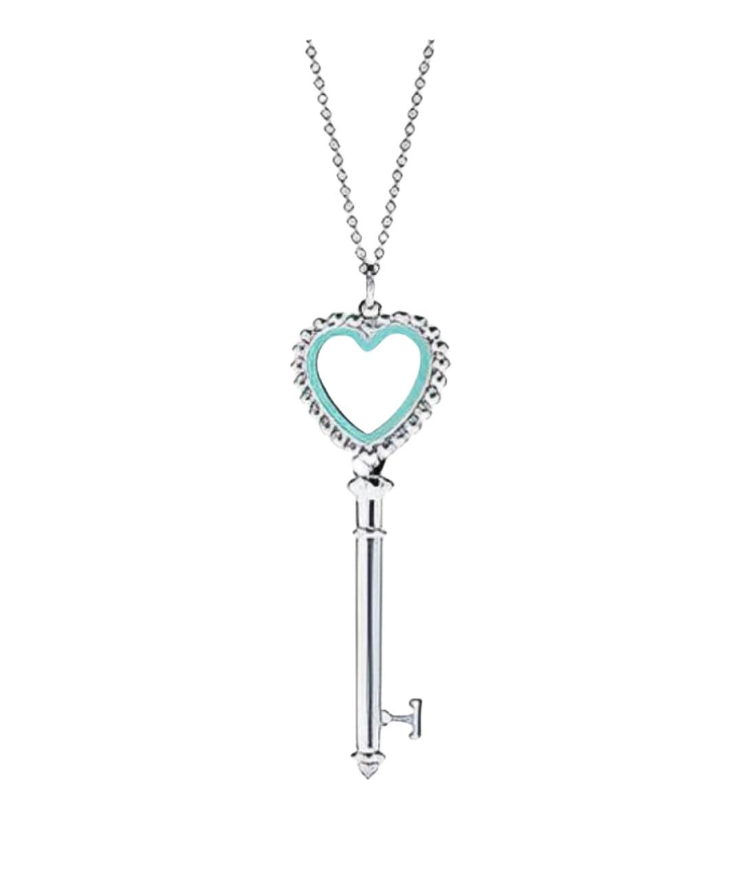 TIFFANY&CO Бирюзовая серебряная подвеска, фото 1