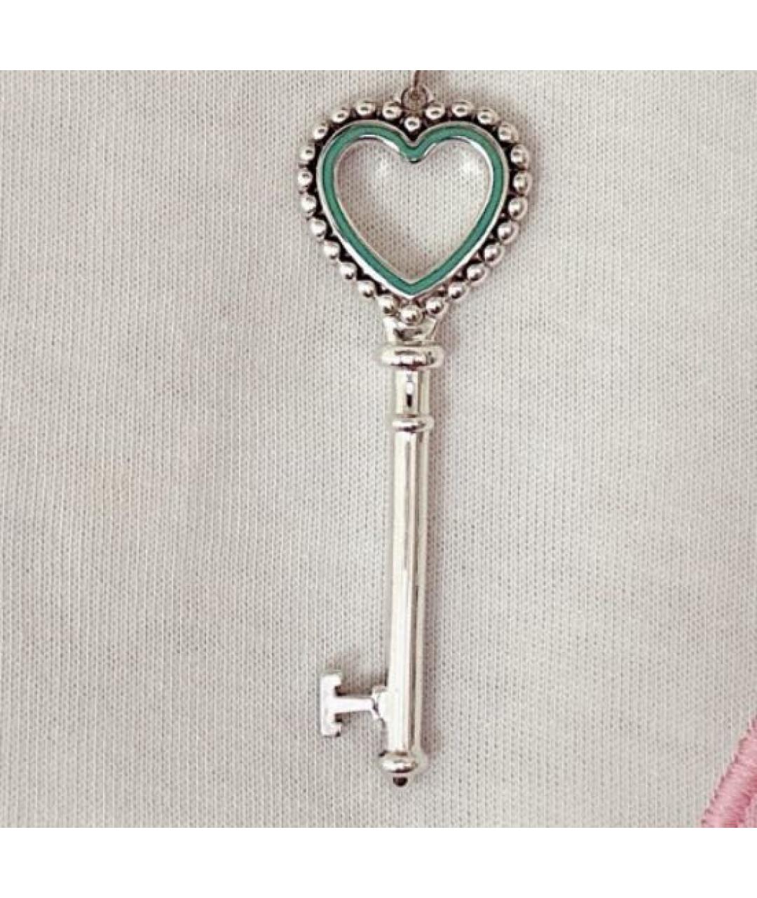 TIFFANY&CO Бирюзовая серебряная подвеска, фото 2