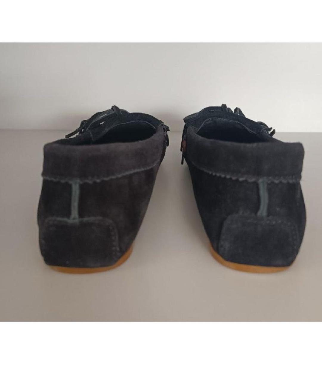 PARIS TEXAS Черные замшевые мокасины, фото 4