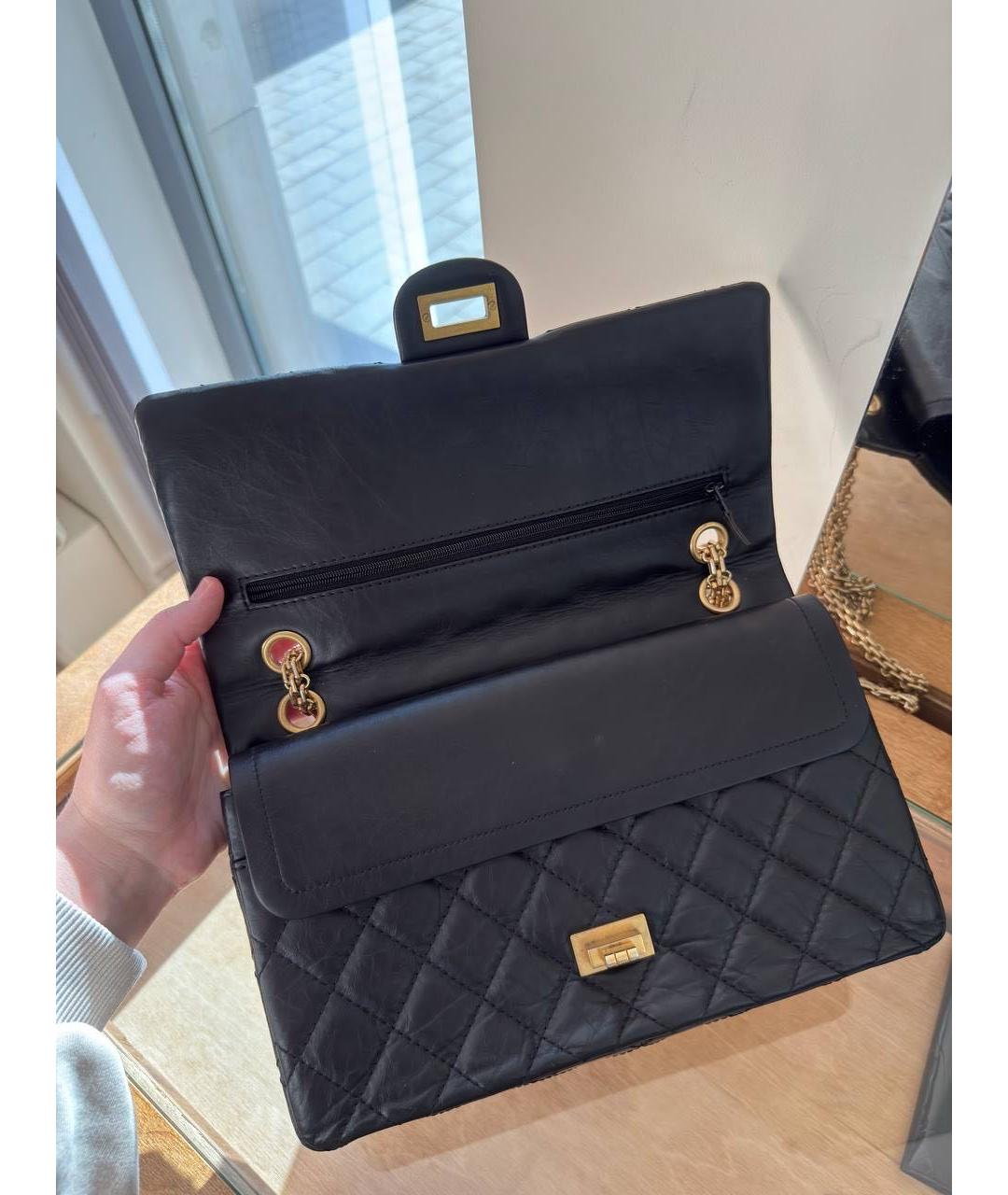 CHANEL Черная кожаная сумка через плечо, фото 6