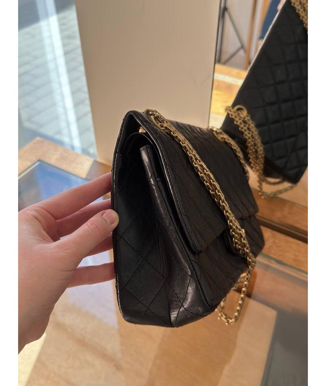 CHANEL Черная кожаная сумка через плечо, фото 2