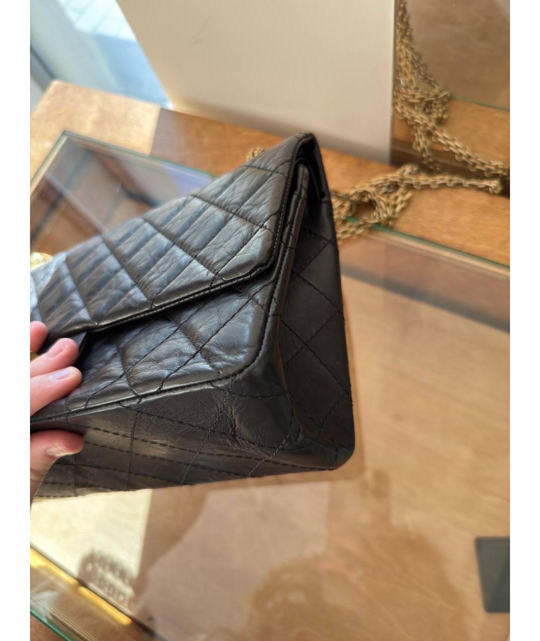 CHANEL Черная кожаная сумка через плечо, фото 8
