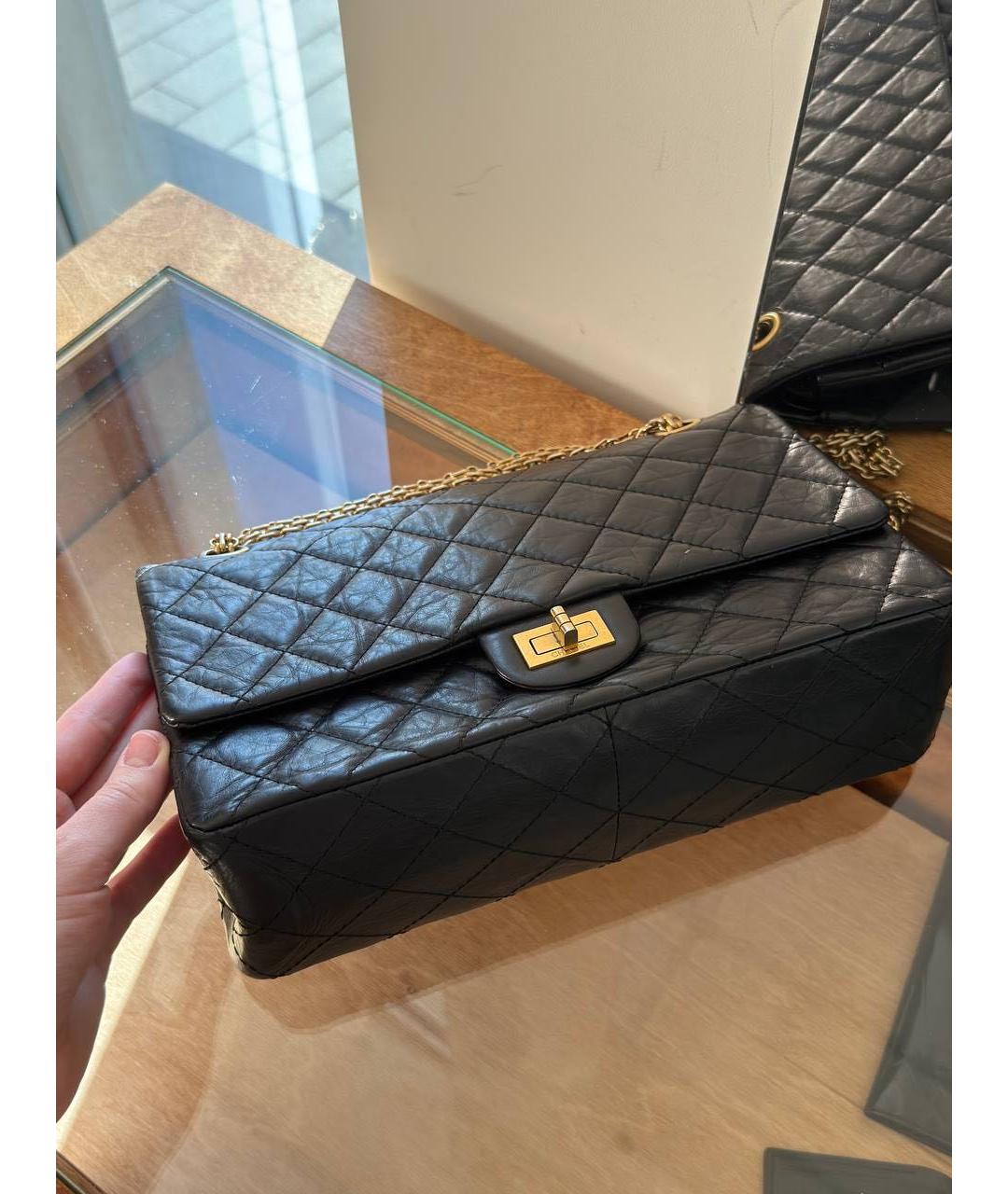 CHANEL Черная кожаная сумка через плечо, фото 4