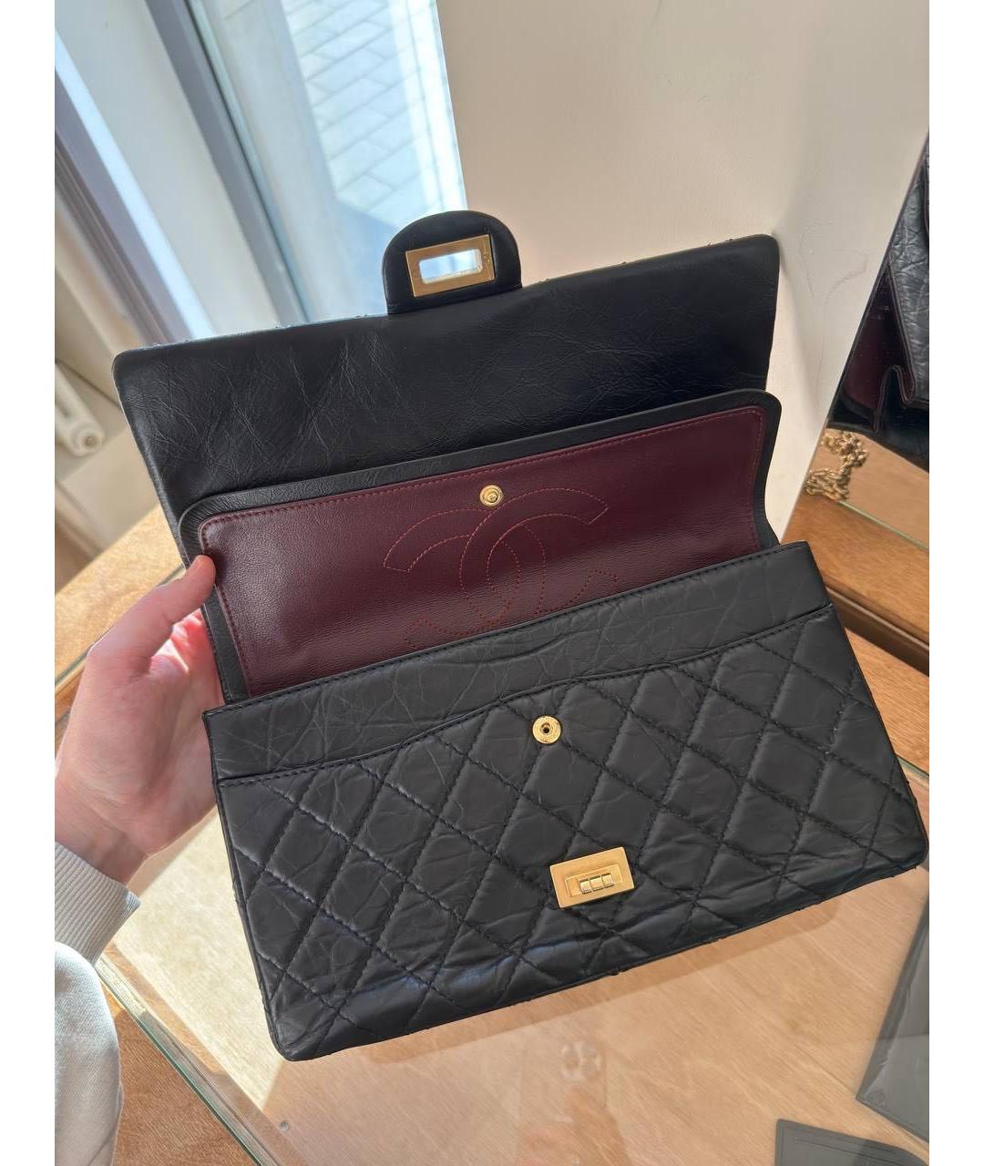 CHANEL Черная кожаная сумка через плечо, фото 6