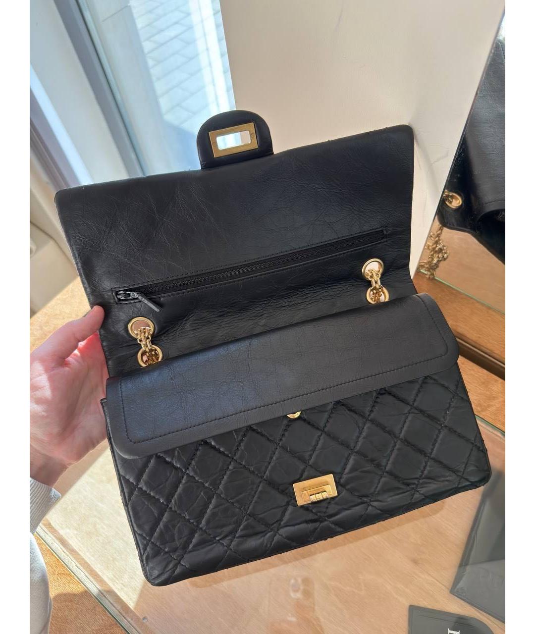 CHANEL Черная кожаная сумка через плечо, фото 7
