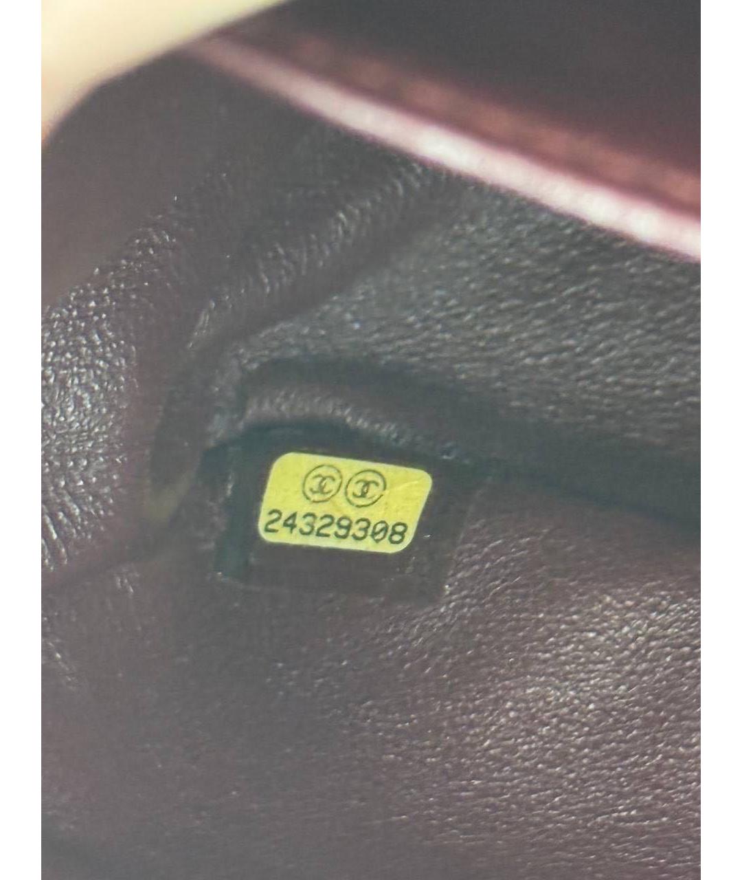 CHANEL Черная кожаная сумка через плечо, фото 8