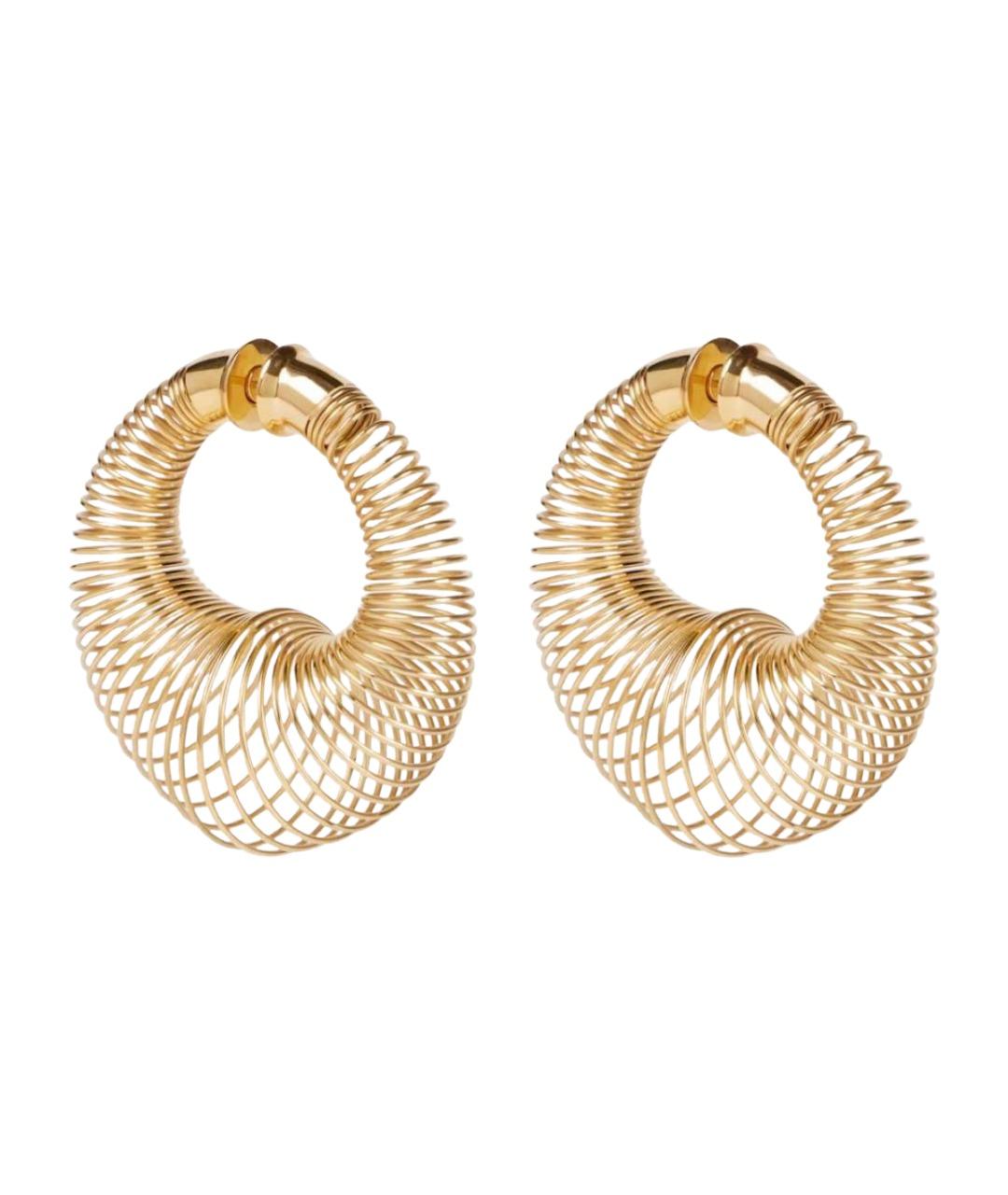 ALAIA Золотые металлические серьги, фото 1