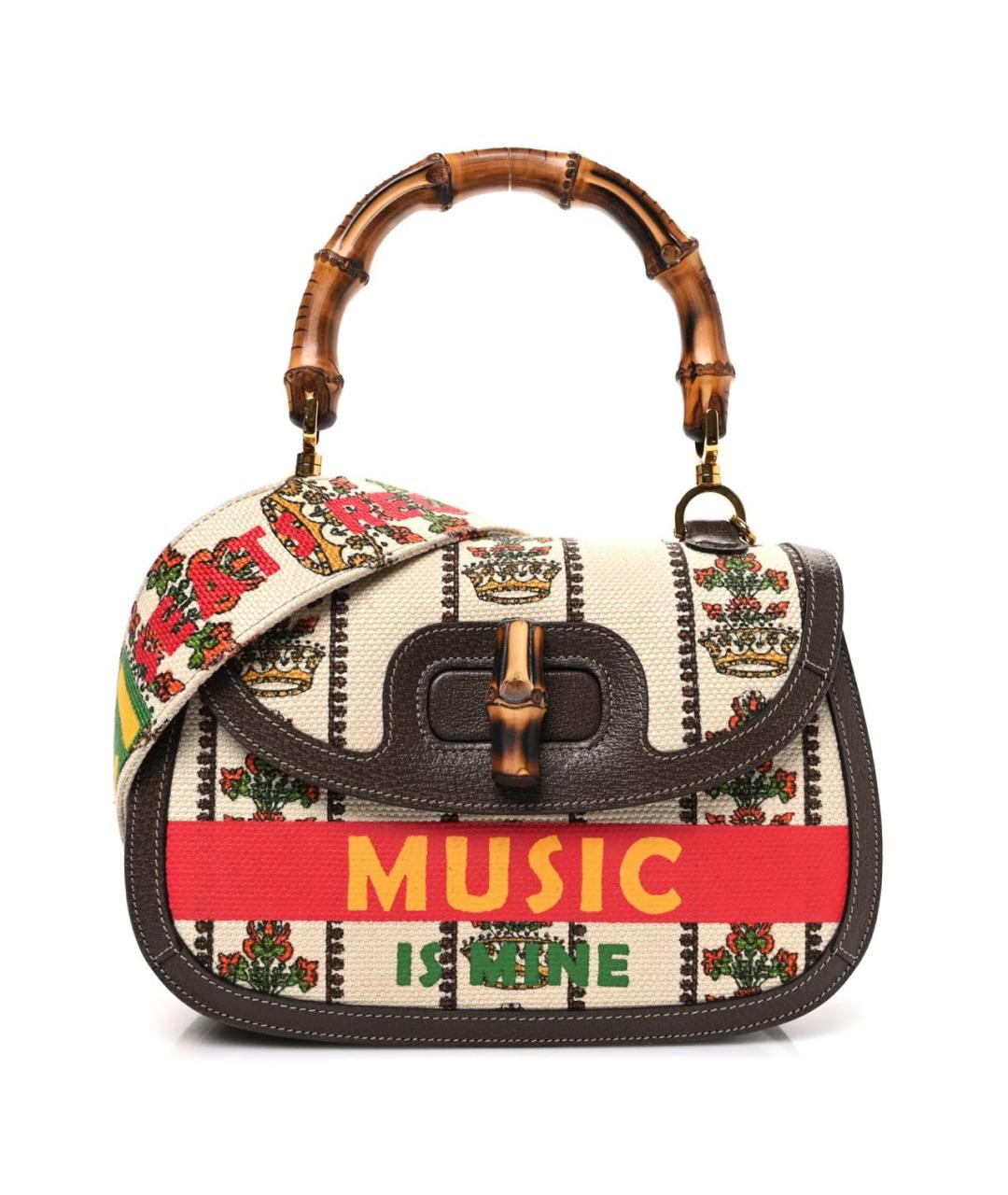 GUCCI Мульти тканевая сумка с короткими ручками, фото 1