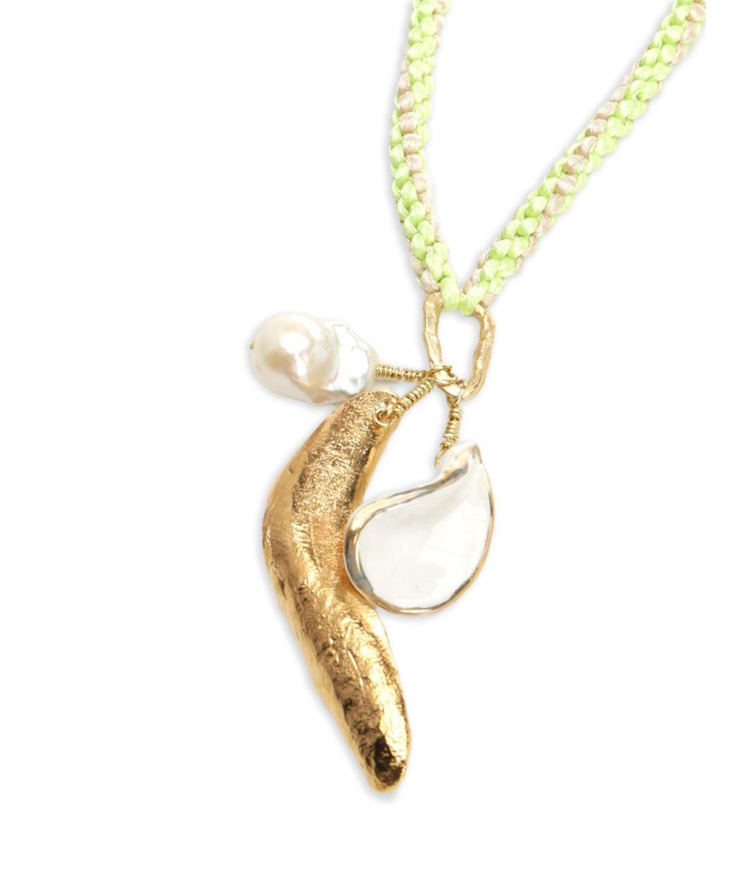 FORTE FORTE Зеленая металлическая цепочка, фото 2