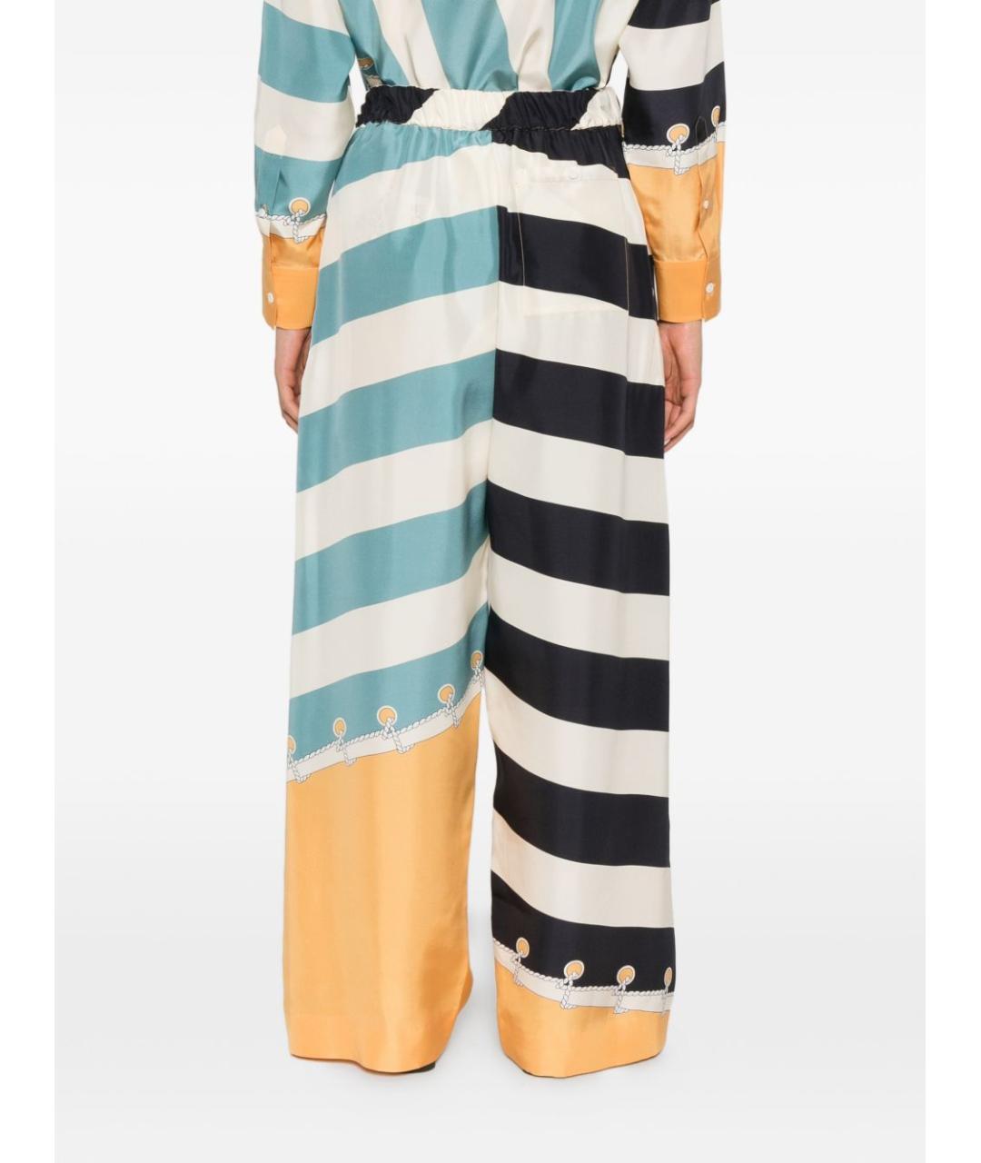 LOEWE Мульти шелковые брюки широкие, фото 5
