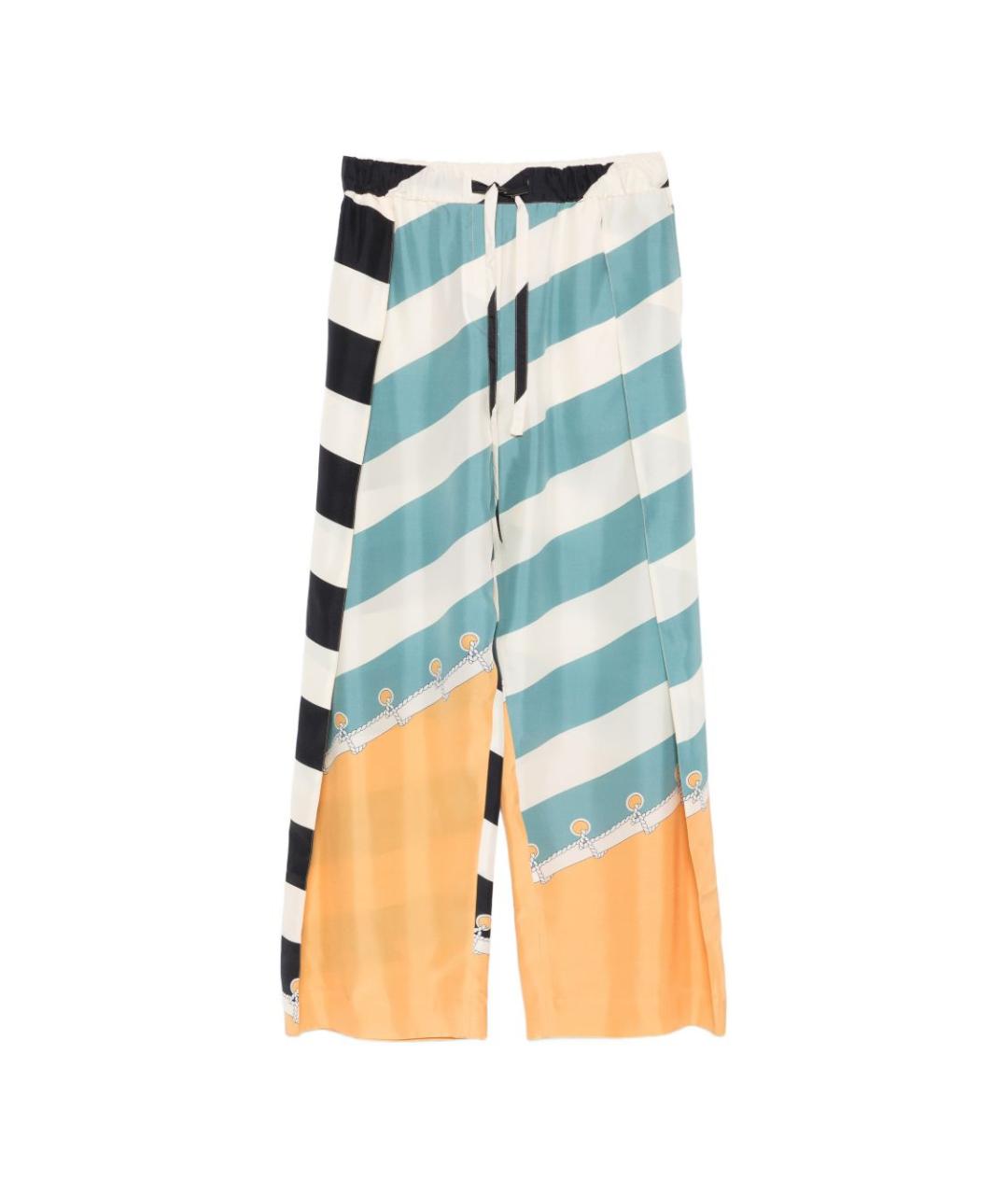 LOEWE Мульти шелковые брюки широкие, фото 1