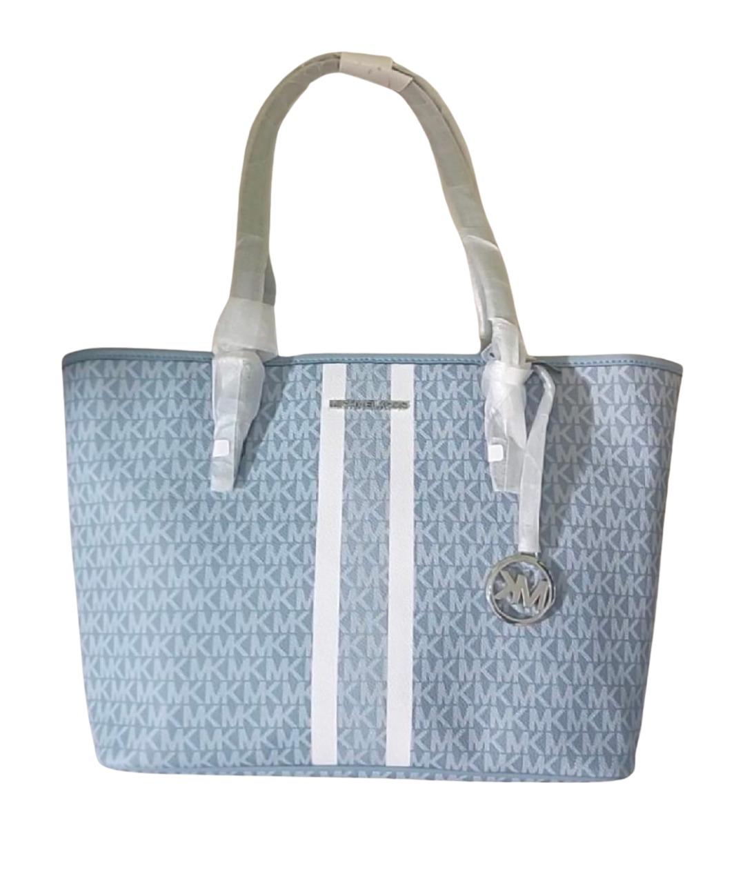 MICHAEL KORS Голубая сумка тоут, фото 1