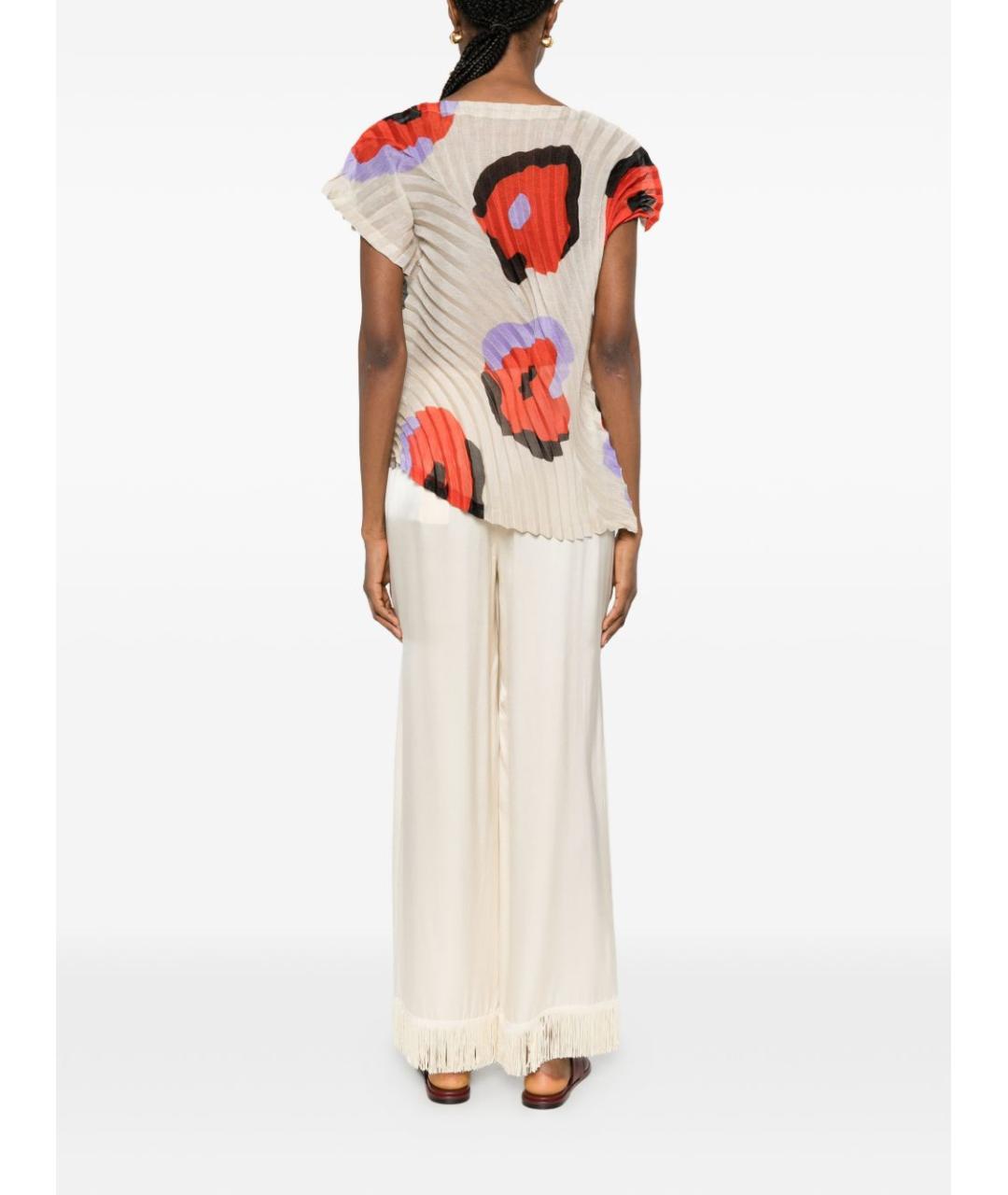 ISSEY MIYAKE Мульти полиэстеровая футболка, фото 4