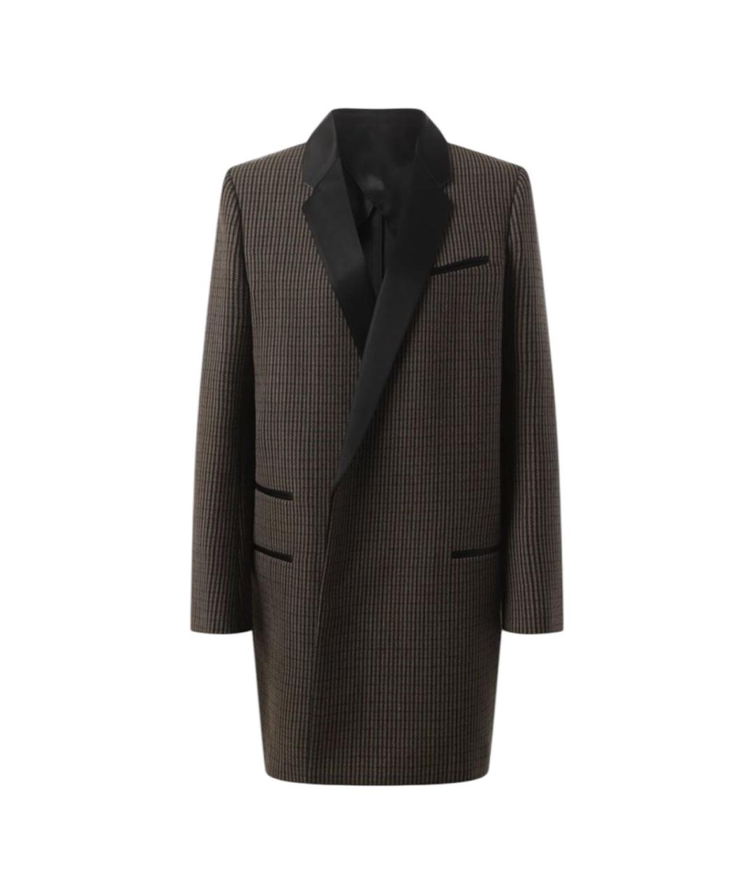 CELINE Коричневый шерстяной жакет/пиджак, фото 5