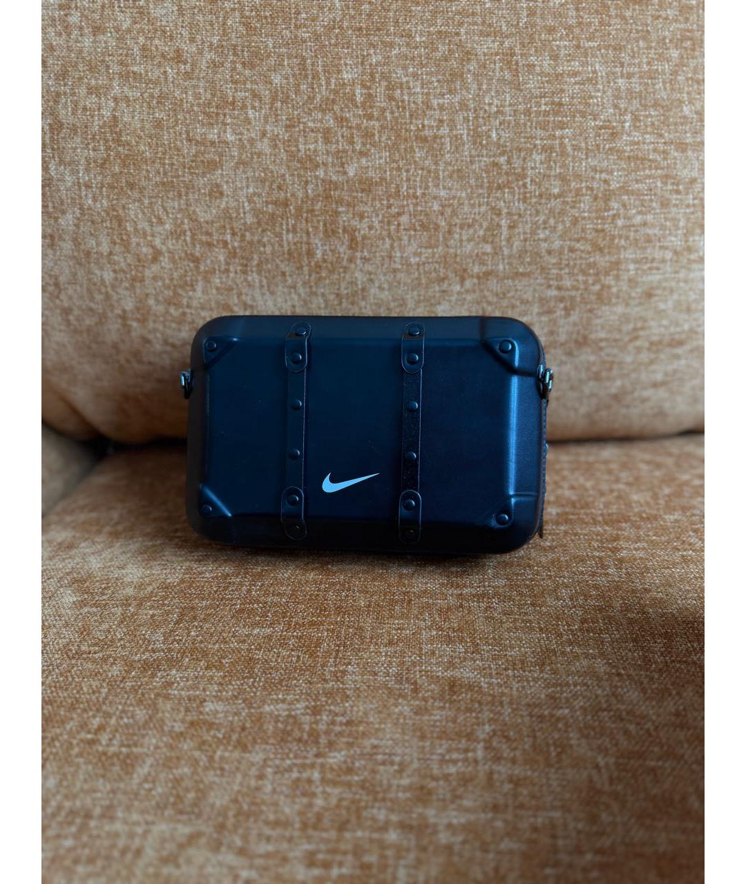 NIKE Черная кожаная сумка на плечо, фото 2