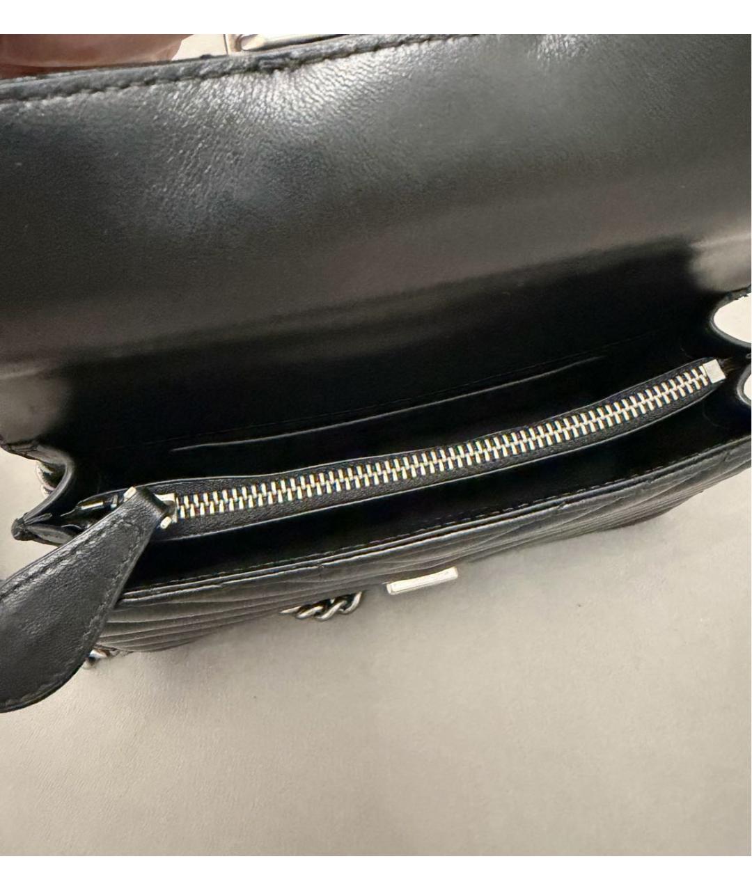 PINKO Черная кожаная сумка через плечо, фото 5
