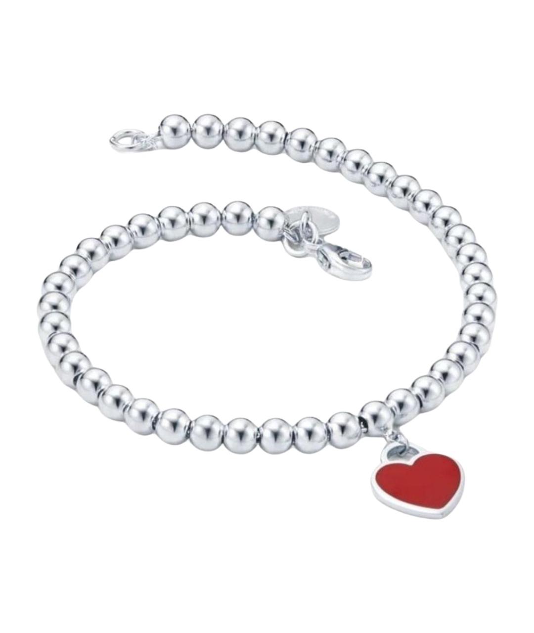 TIFFANY&CO Красный серебряный браслет, фото 1