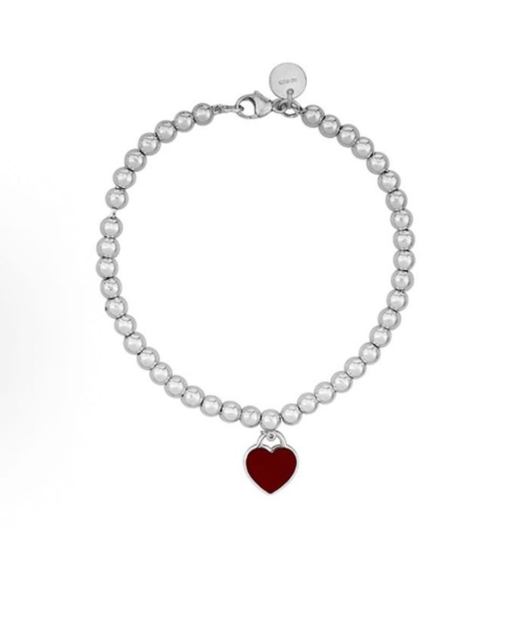 TIFFANY&CO Красный серебряный браслет, фото 2