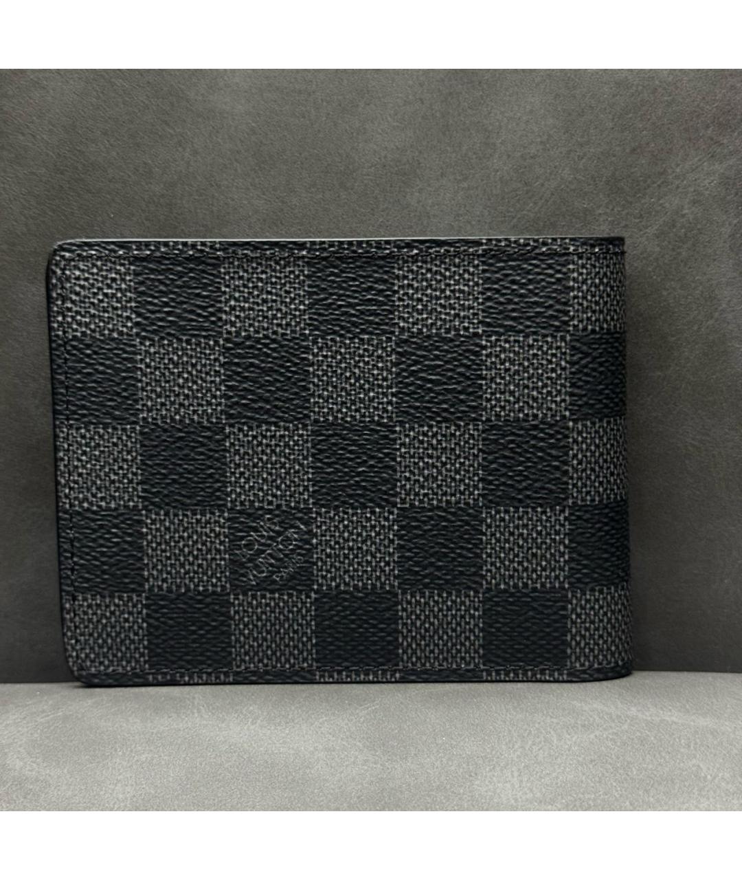 LOUIS VUITTON Антрацитовый кошелек, фото 2