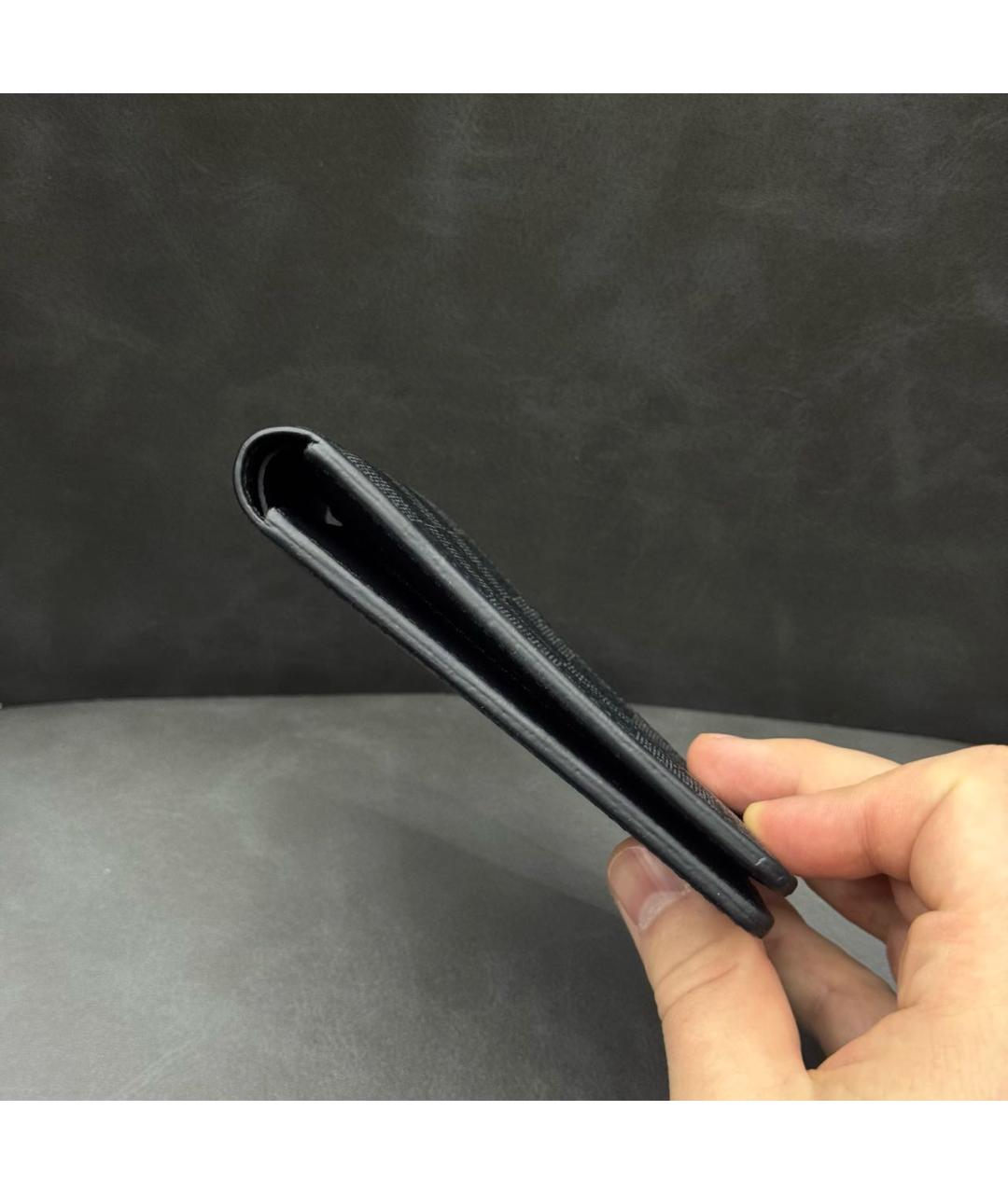 LOUIS VUITTON Антрацитовый кошелек, фото 3