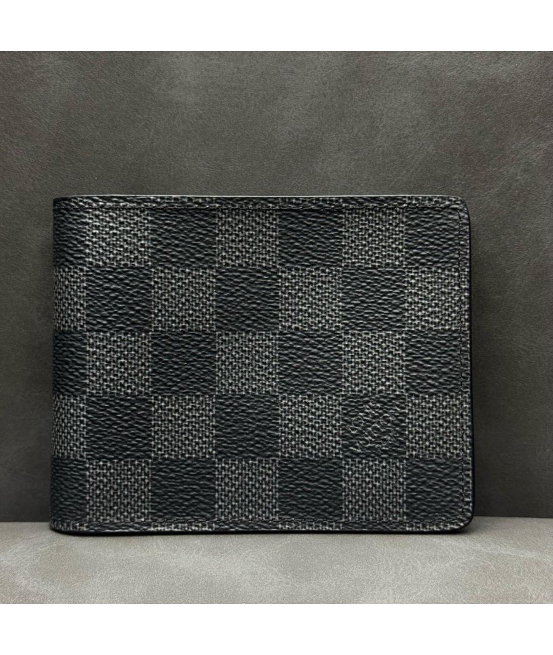 LOUIS VUITTON Антрацитовый кошелек, фото 8