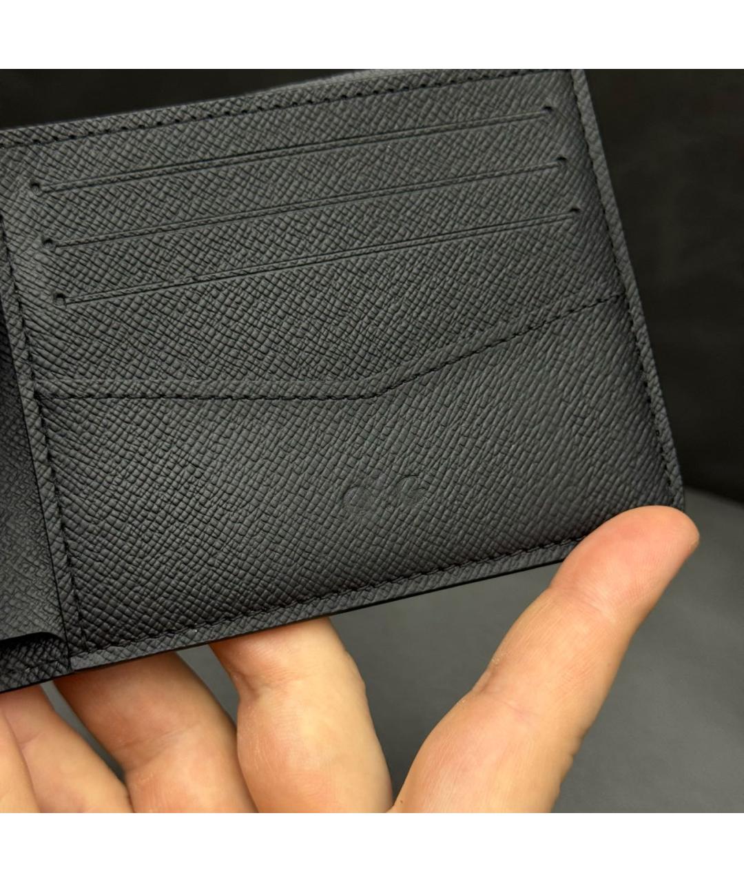 LOUIS VUITTON Антрацитовый кошелек, фото 7