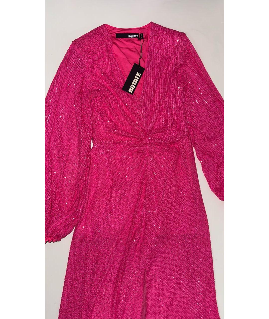 ROTATE Фуксия коктейльное платье, фото 6