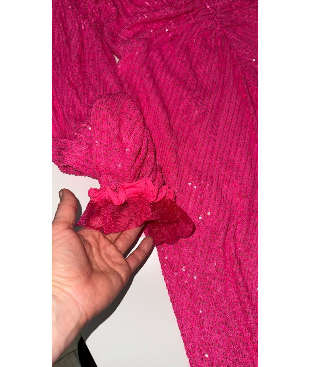 ROTATE Фуксия коктейльное платье, фото 7