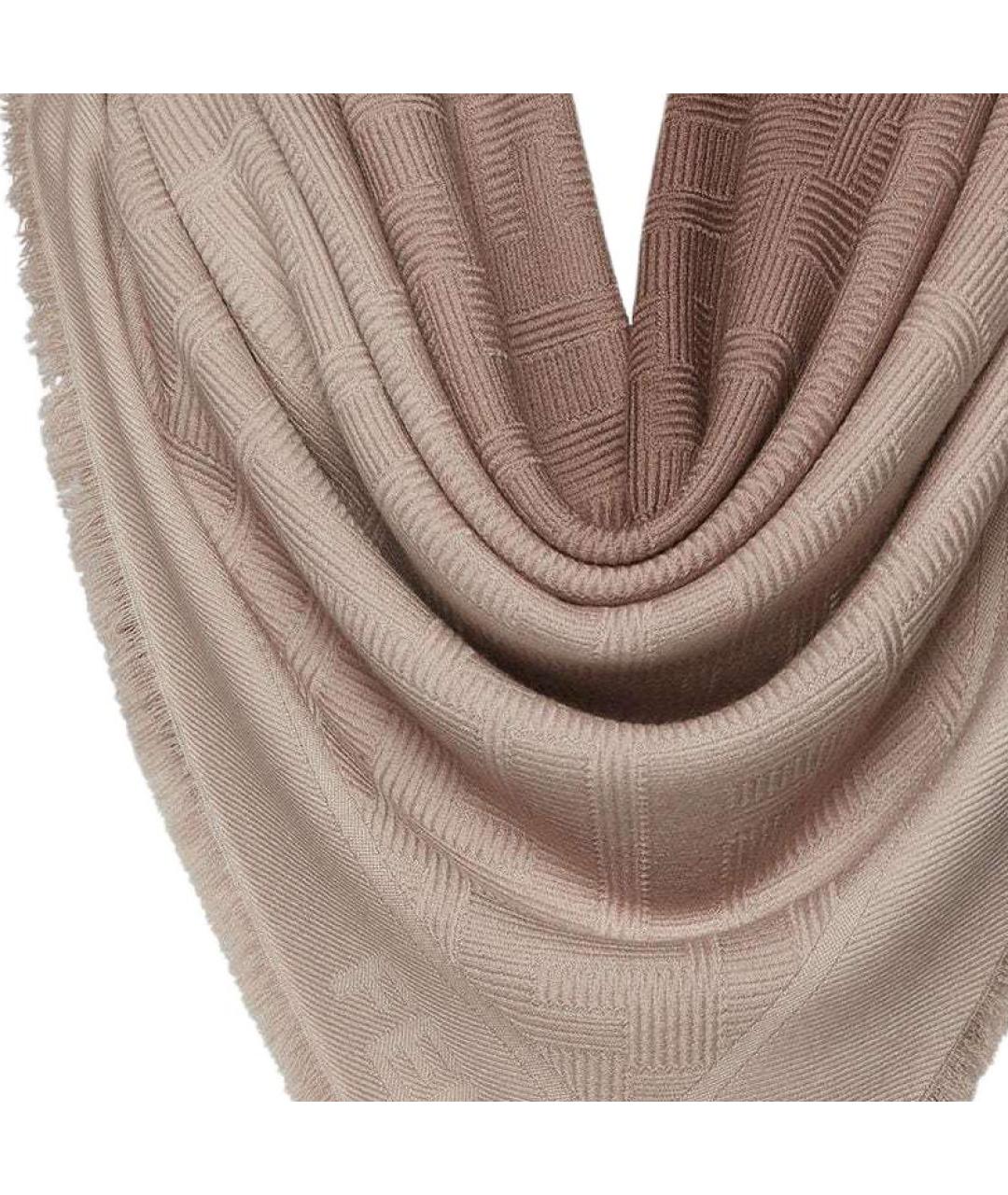 FENDI Серый шарф, фото 3