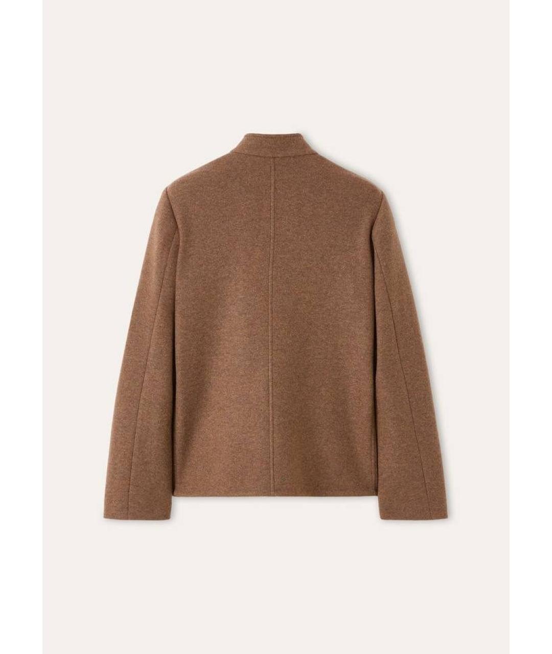 LORO PIANA Коричневый кашемировый жакет/пиджак, фото 2