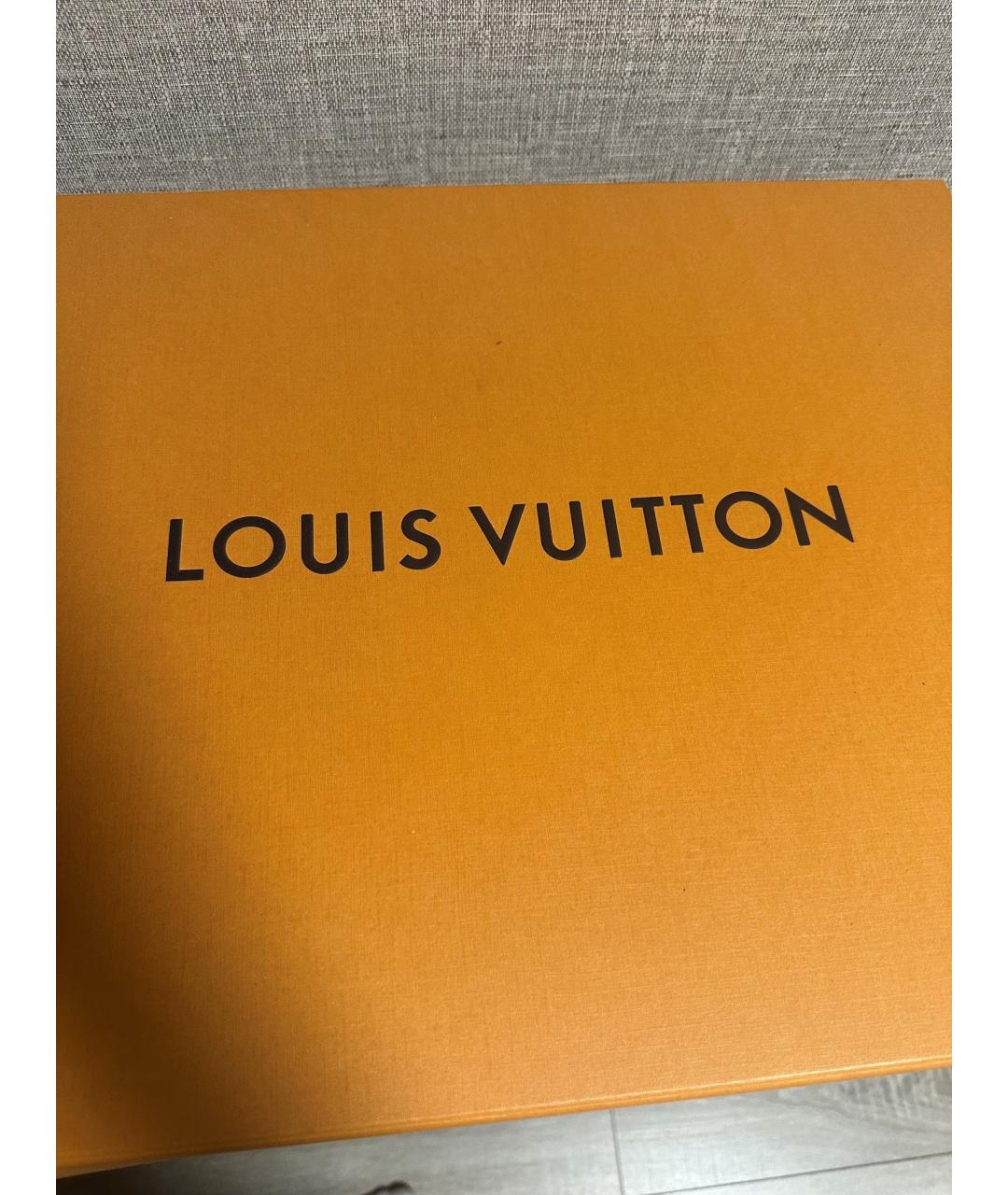 LOUIS VUITTON Бежевая кожаная сумка тоут, фото 6