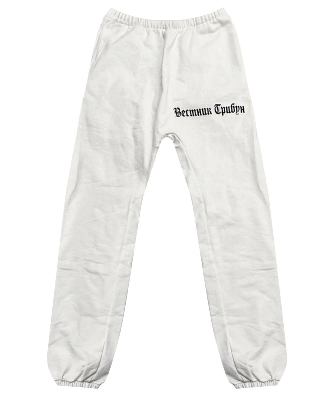 Kanye West Белые хлопковые повседневные брюки, фото 1