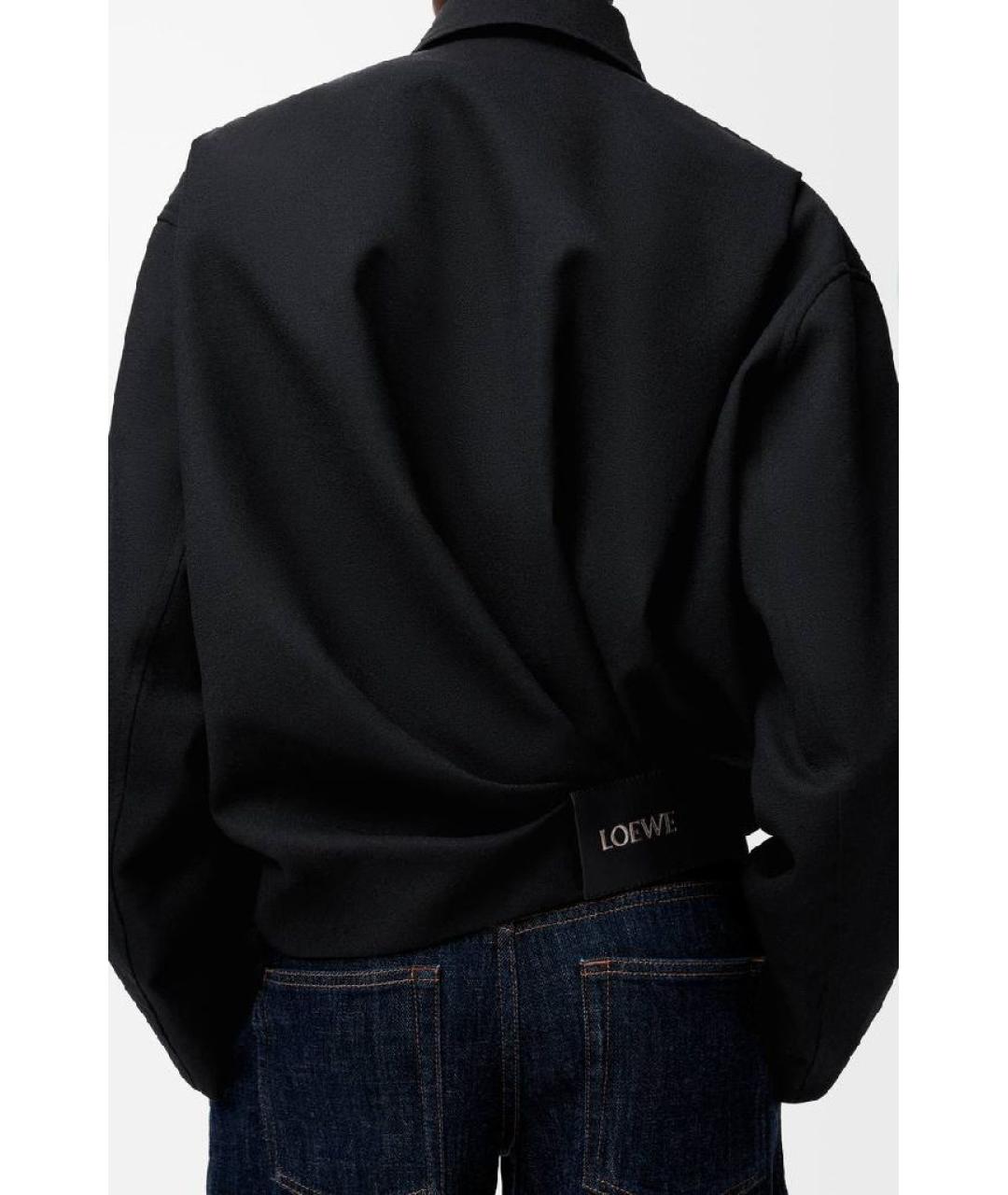 LOEWE Черная шерстяная куртка, фото 4