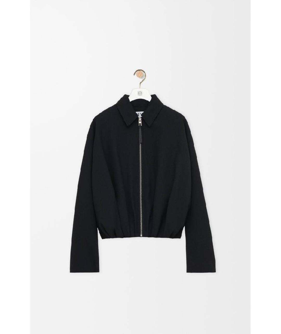 LOEWE Черная шерстяная куртка, фото 6